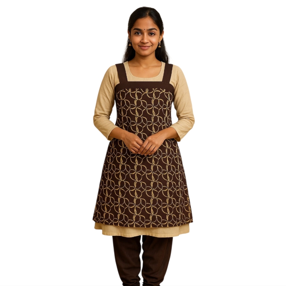 Melange Brown and Gold Kurta
